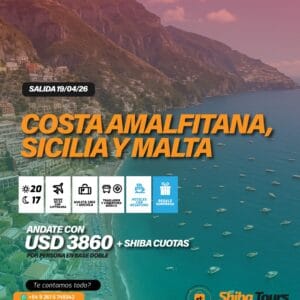COSTA AMALFITANA, SICILIA & MALTA