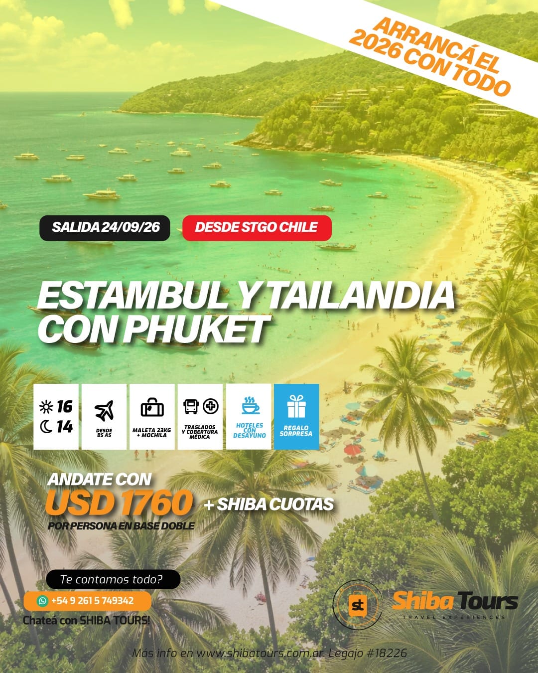 ESTAMBUL Y TAILANDIA CON PHUKET DESDE CHILE