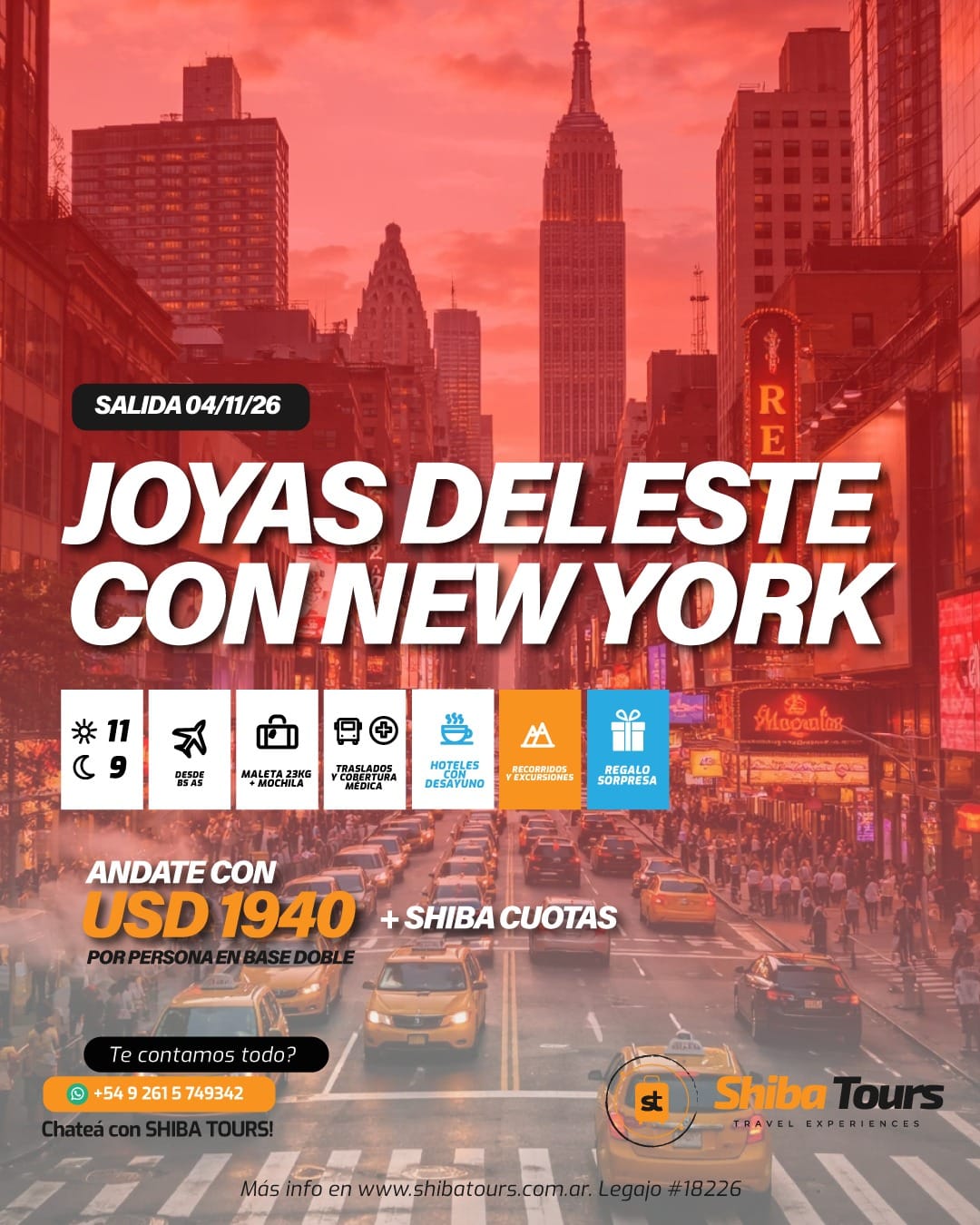 JOYAS DEL ESTE CON NUEVA YORK 04/11