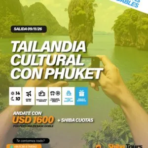 TAILANDIA CULTURAL CON PHUKET SALIDA 09/11