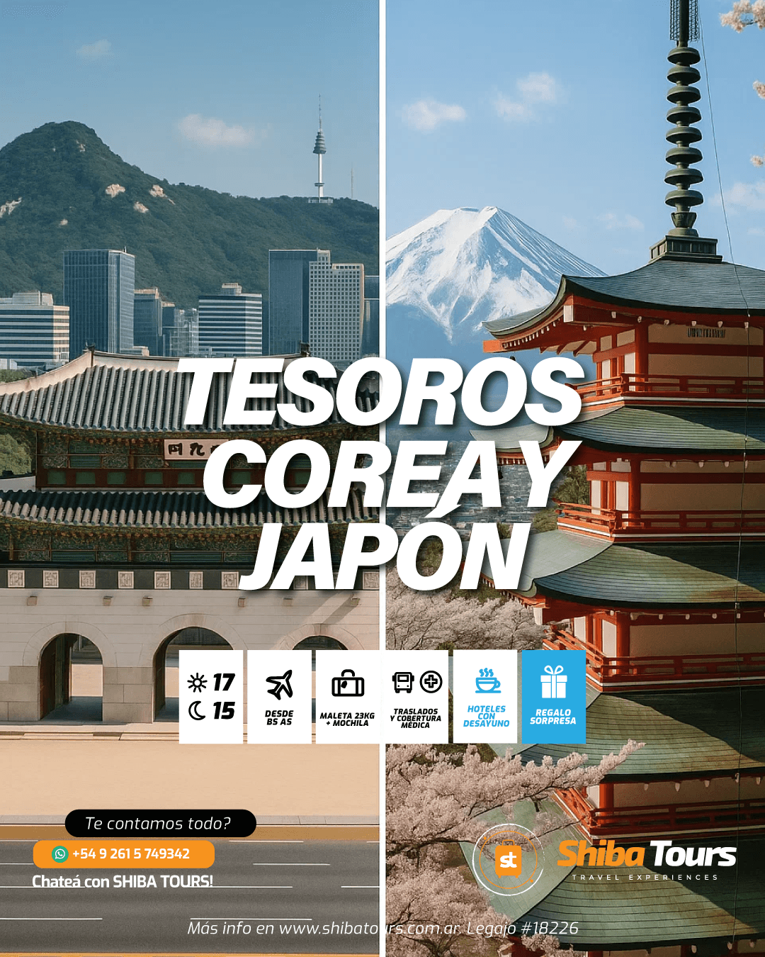 Viaje Tesoros Corea y Japon