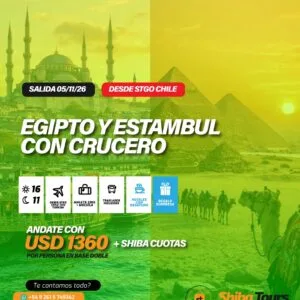 EGIPTO Y ESTAMBUL CON CRUCERO (DESDE SANTIAGO DE CHILE)