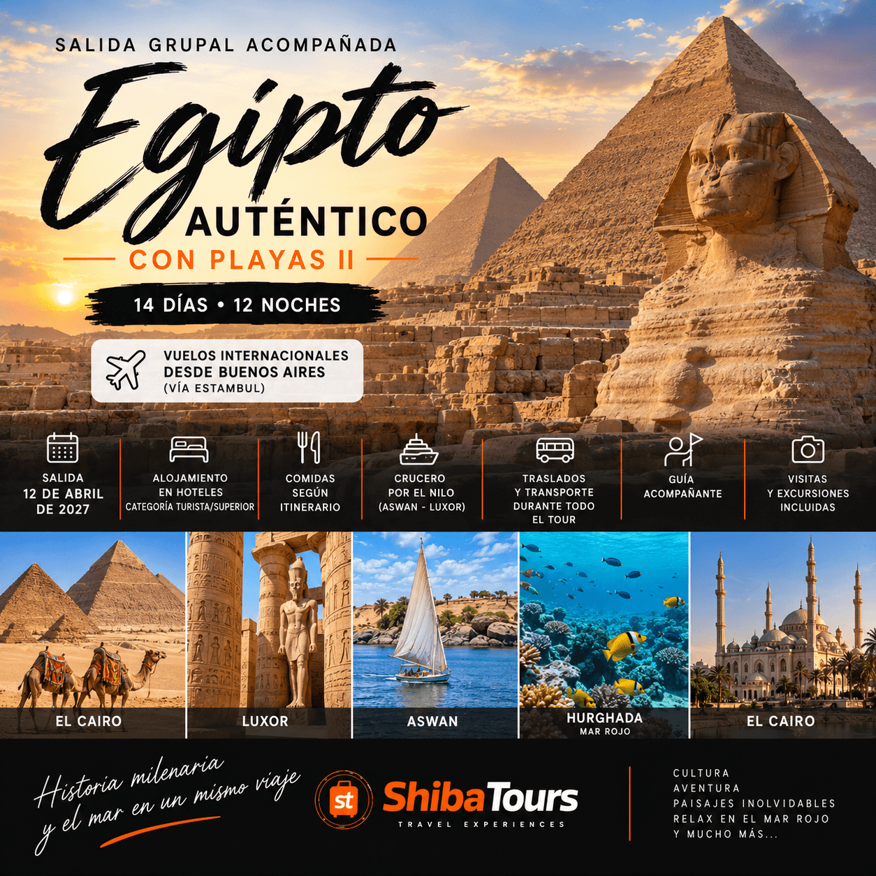 EGIPTO AUTENTICO CON PLAYAS