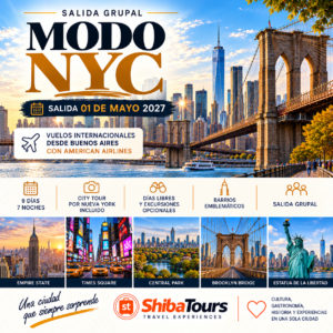 MODO NYC SALIDA GRUPAL DESDE BUENOS AIRES SALIDA 01/05/2027